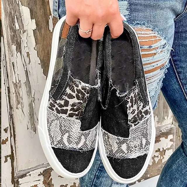 BEVERLY | printed slip-on schoenen