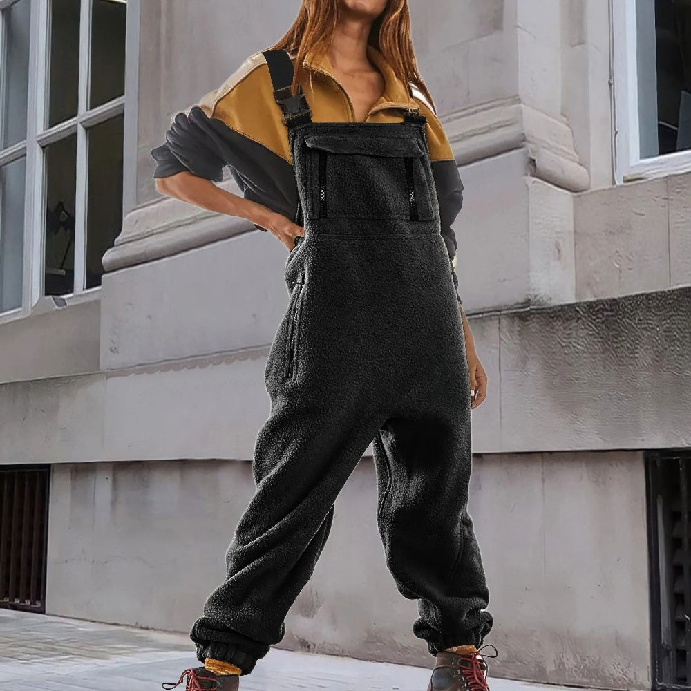 Marie™ | Verstelbare jumpsuit van corduroyfleece