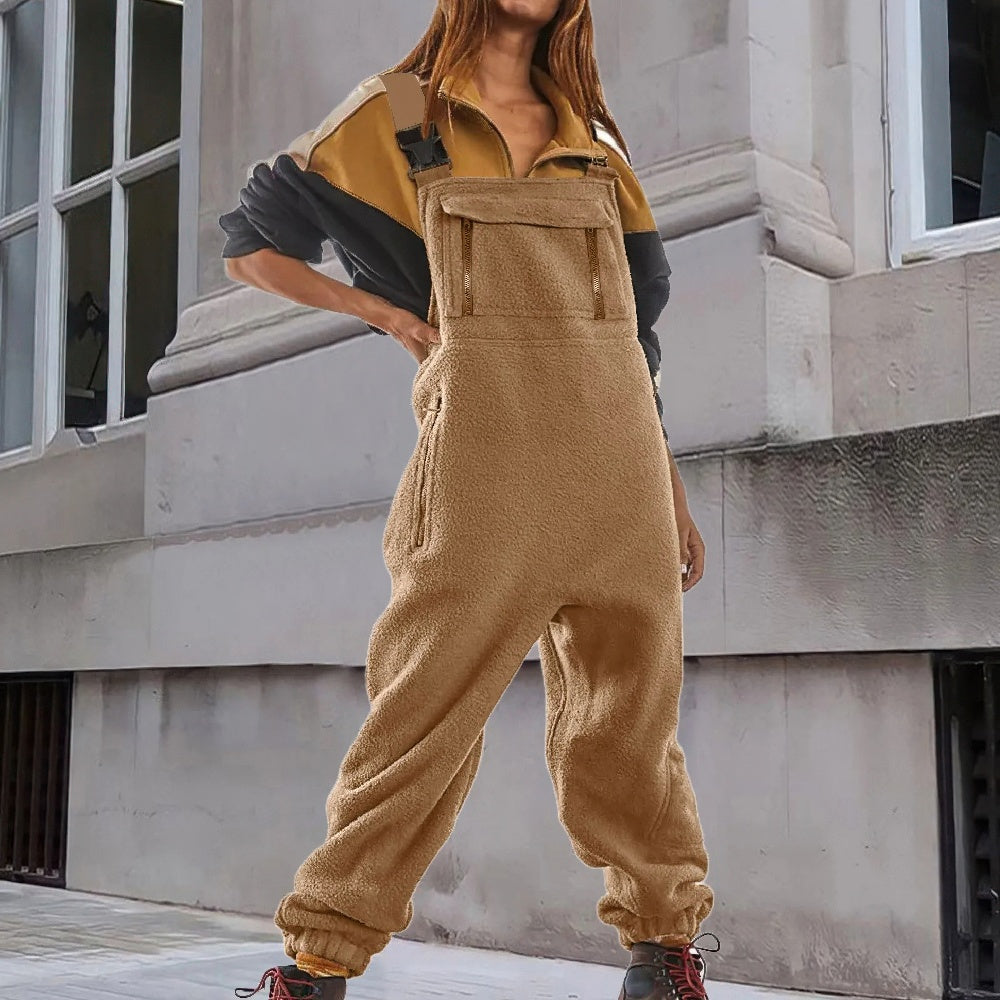 Marie™ | Verstelbare jumpsuit van corduroyfleece