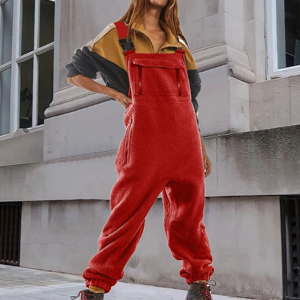 Marie™ | Verstelbare jumpsuit van corduroyfleece