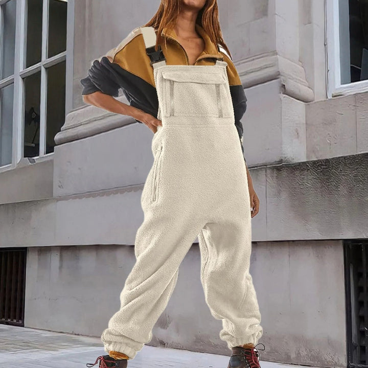 Marie™ | Verstelbare jumpsuit van corduroyfleece