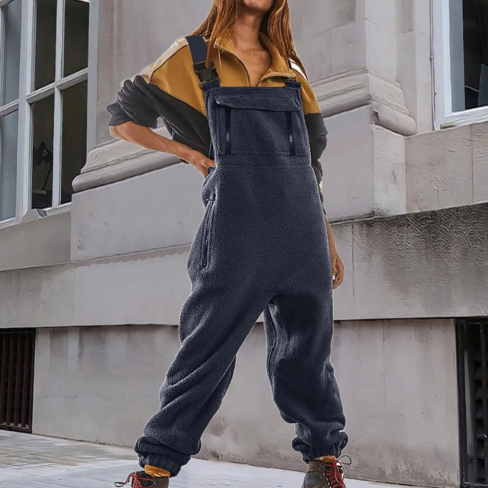 Marie™ | Verstelbare jumpsuit van corduroyfleece