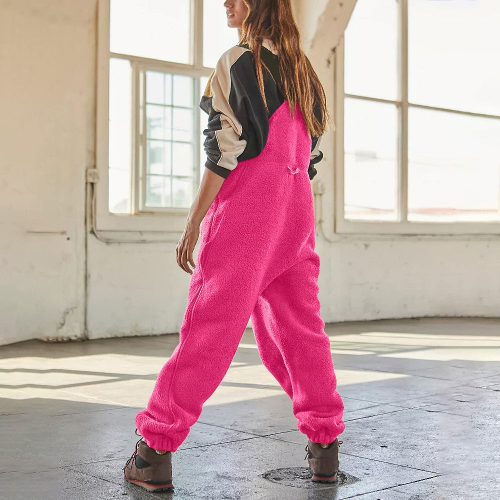 Marie™ | Verstelbare jumpsuit van corduroyfleece