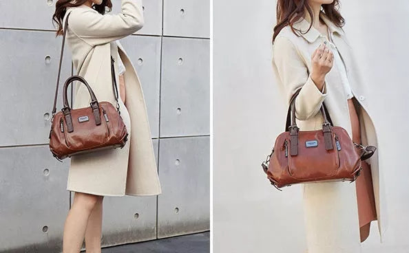 Nancy | Trendy Leren tas