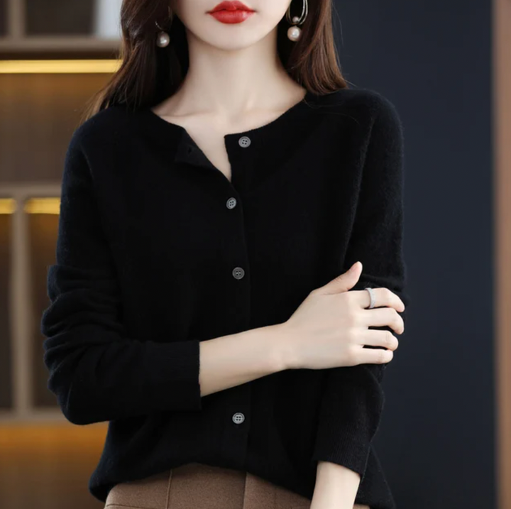 Annika™ | Elegante Wollen Cardigan