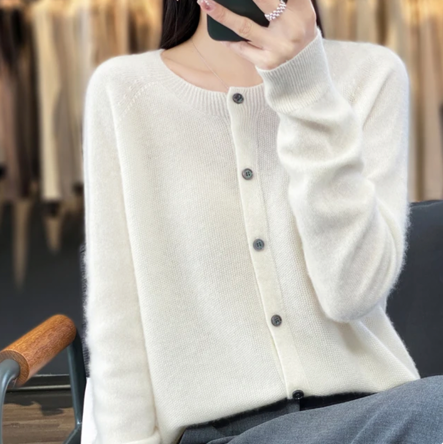 Annika™ | Elegante Wollen Cardigan