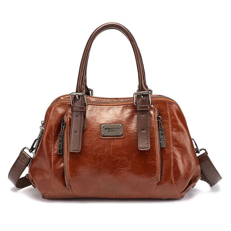 Nancy | Trendy Leren tas