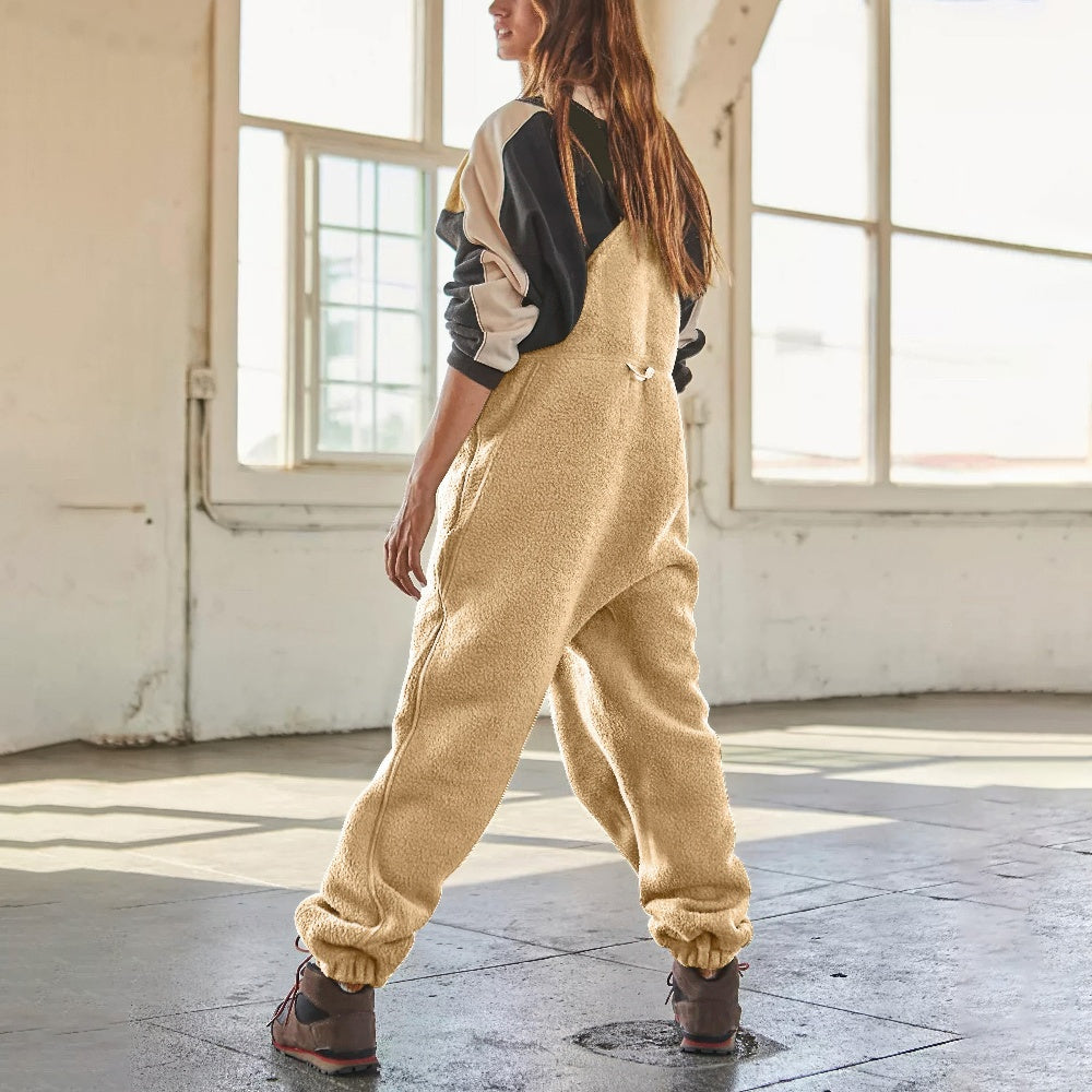 Marie™ | Verstelbare jumpsuit van corduroyfleece